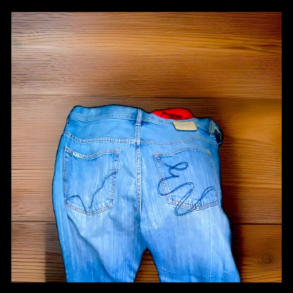 Vintage Ecko Unltd Jeans Mens 36 Distressed Blue Baggy Fit Skater Hip Hop Y2K